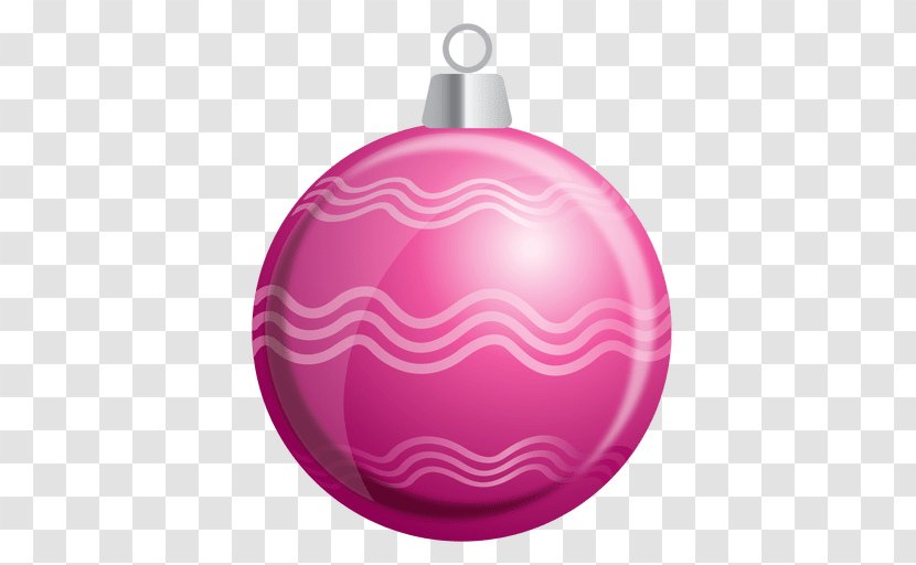 Christmas Ornament Pink Color - Magenta Transparent PNG