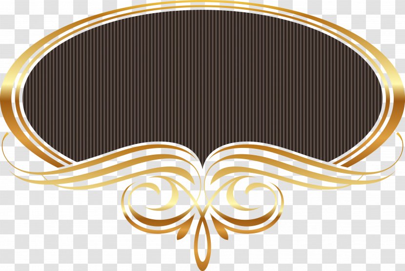 Golden European Pattern Edges - Gold - Vecteur Transparent PNG