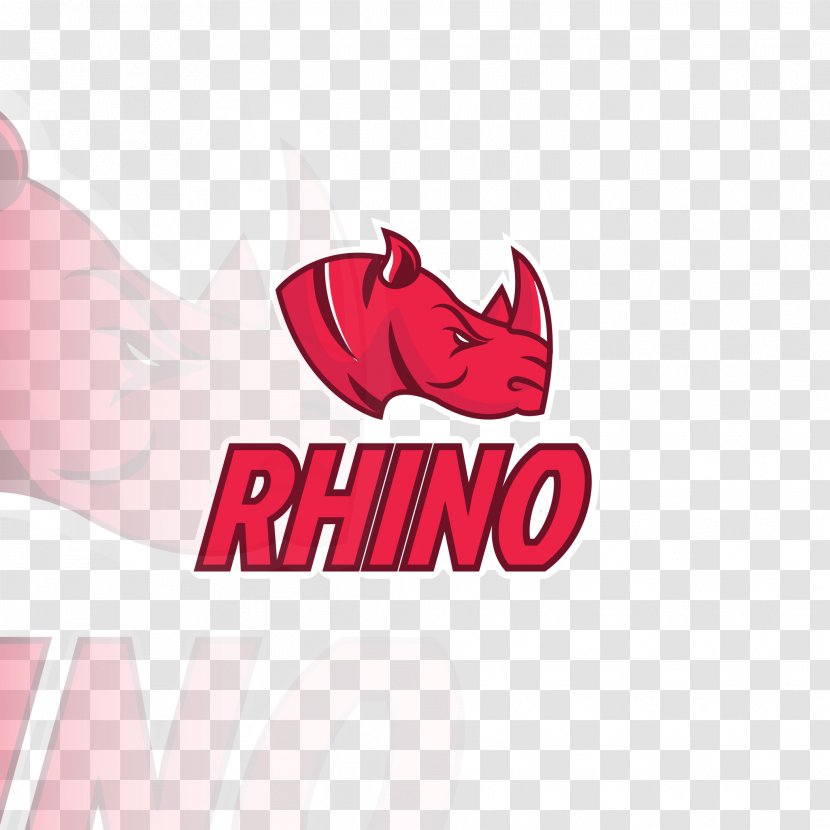 Red Flags Vector Rhino - Pink - Vecteur Transparent PNG