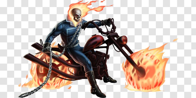 Ghost Rider Robbie Reyes Marvel: Avengers Alliance Human Torch Superhero - Fictional Character Transparent PNG