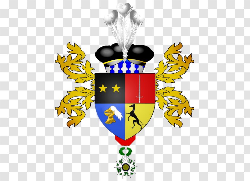 French Heraldry France Coat Of Arms Legion Honour - Yellow - Chevaliers De St Jean Transparent PNG