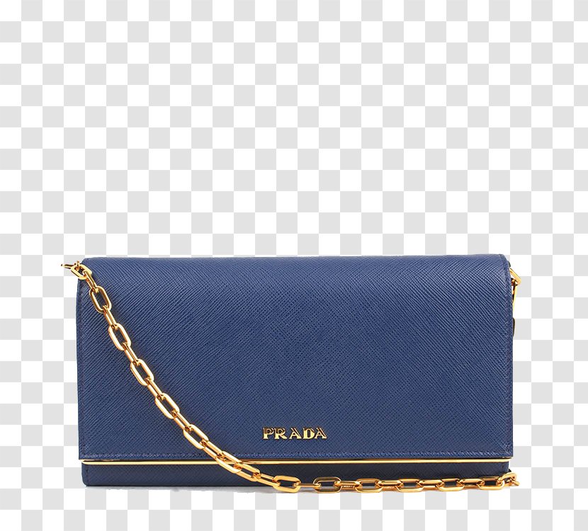 Prada Handbag Brand - Blue - Ms. PRADA Leather Chain Shoulder Bag Transparent PNG
