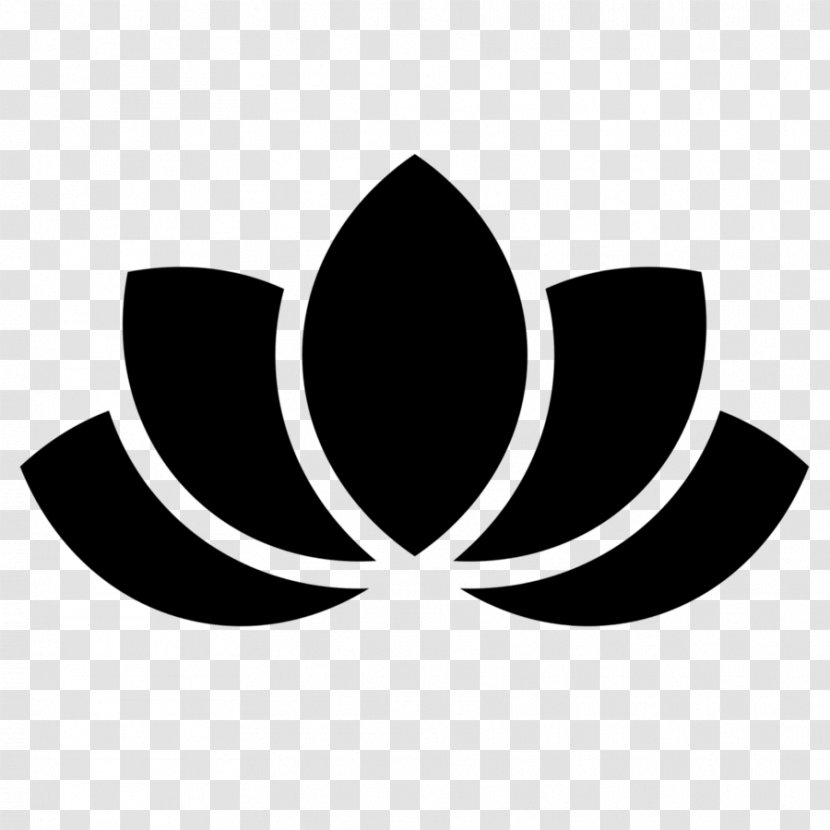 Download - Black And White - Vector Lotus Transparent PNG
