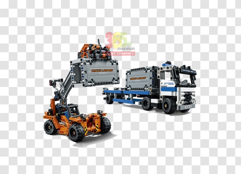 Amazon.com Lego Technic Toy LEGO 42062 Container Yard - Machine Transparent PNG