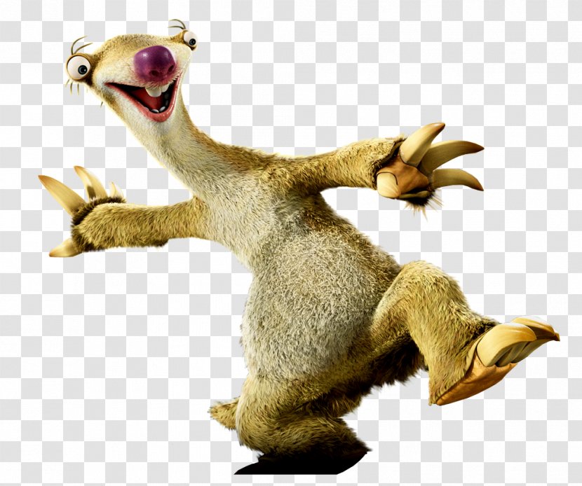 Sid Manfred Sloth Scrat Ellie - Ice Age 5 Transparent PNG