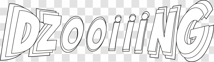 Black And White - Zoo - Text Transparent PNG