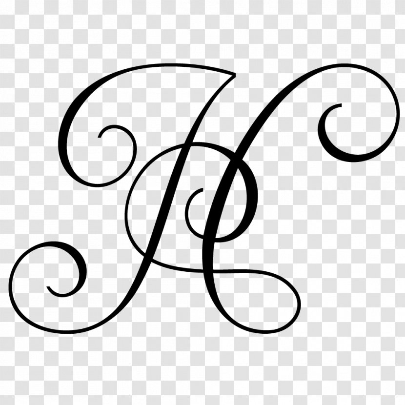 Letter Monogram Font - Wedding Logo Transparent PNG