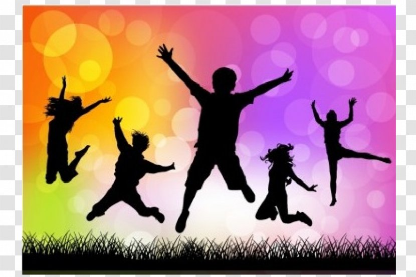 Child Silhouette Jumping Play - Human Behavior - Youth Transparent PNG