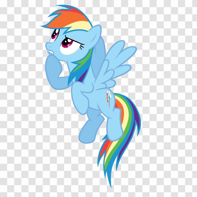 Horse Rainbow Dash Fish Clip Art - Fictional Character Transparent PNG