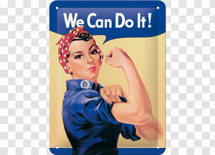 Naomi Parker Fraley We Can Do It! World War II Rosie The Riveter - Finger Transparent PNG