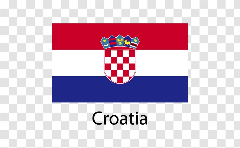 Flag Of Croatia - Text Transparent PNG