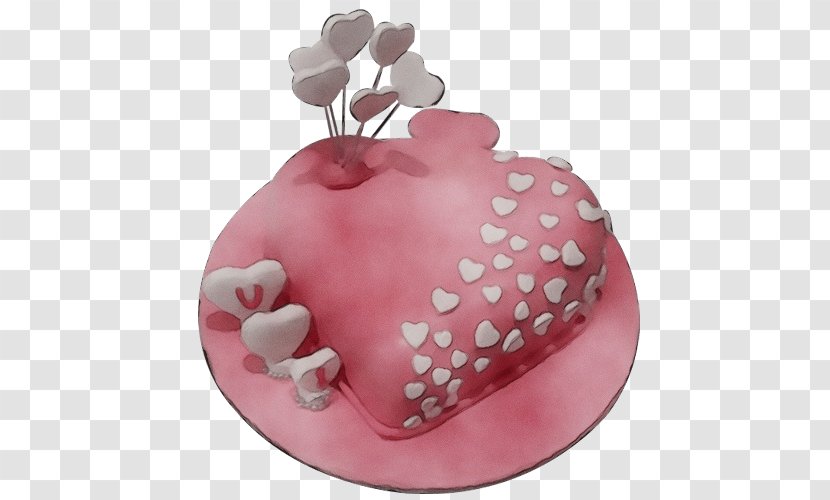 Pink Birthday Cake - Buttercream - Cuisine Sweetheart Transparent PNG