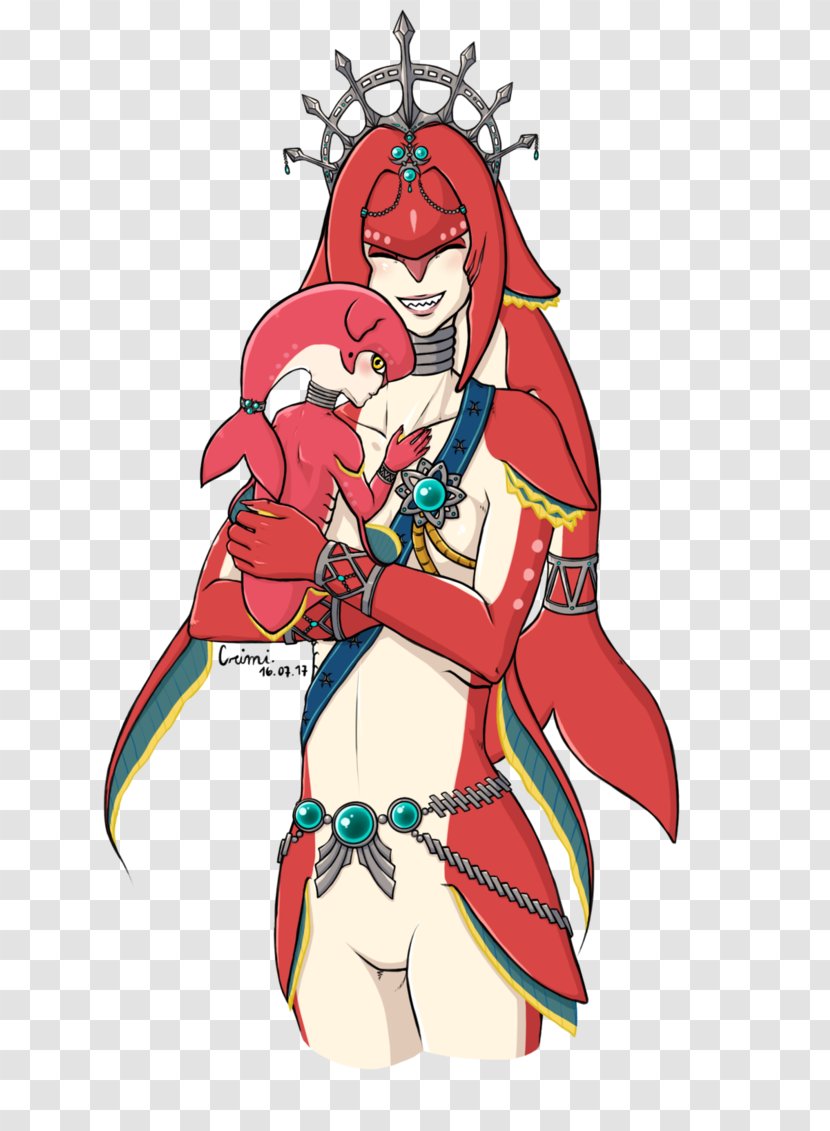 The Legend Of Zelda: Breath Wild Sidon Child Mipha Mother - Silhouette Transparent PNG