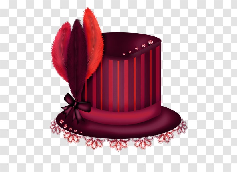 Bowler Hat Red Top - Fashion Transparent PNG