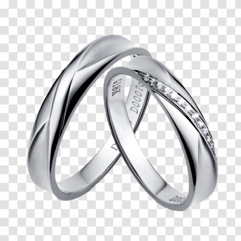 Wedding Ring Gold Białe Złoto Diamond Transparent PNG