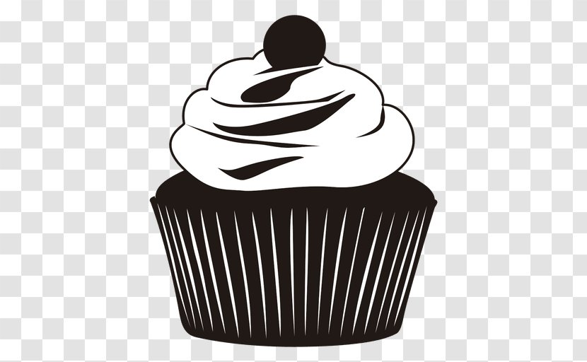 Cupcake Muffin Bakery Silhouette - Monochrome Photography Transparent PNG