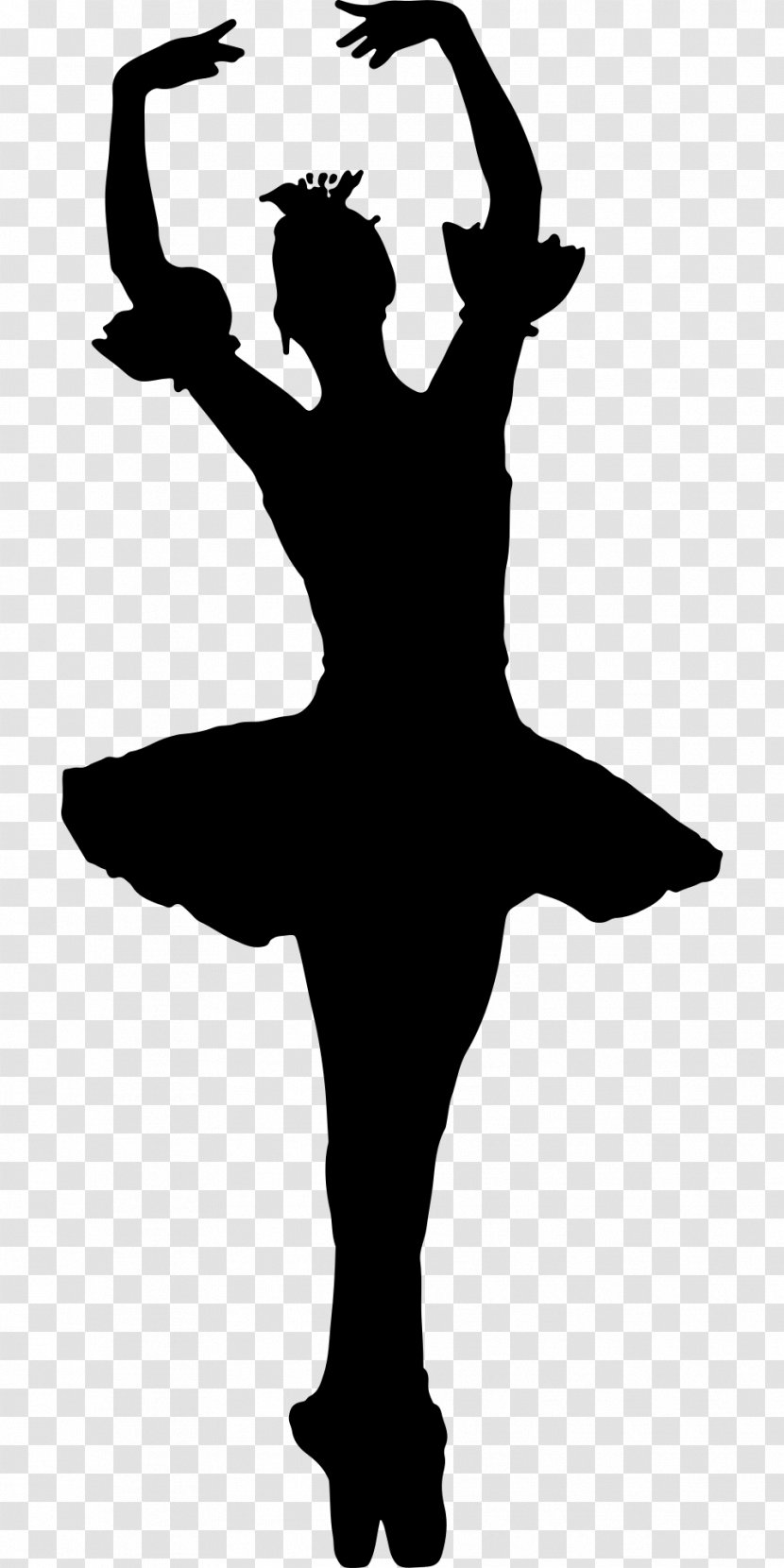 Ballet Dancer Silhouette - Flower Transparent PNG