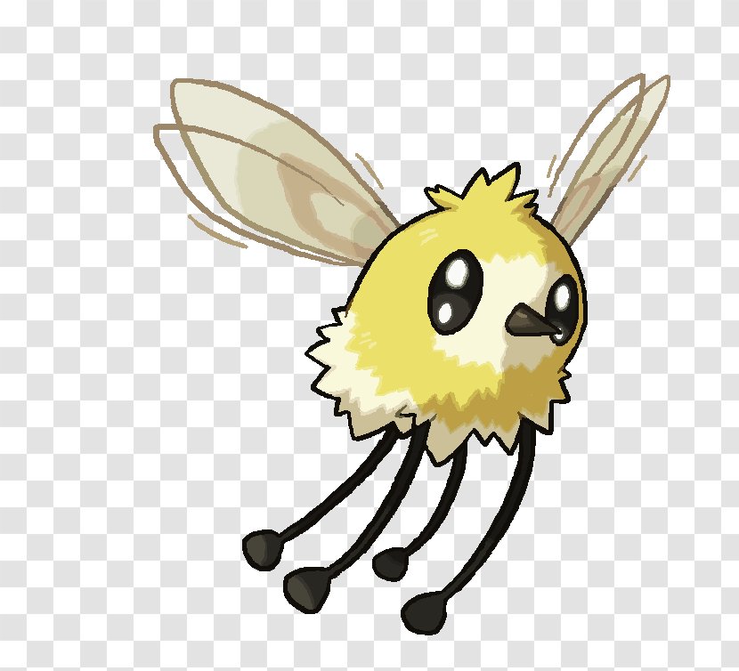 Pokémon Sun And Moon Honey Bee Alola Rowlet Art - Carnivoran - Mosquito Net Transparent PNG