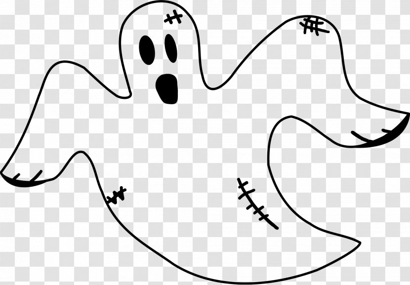 Ghost Halloween Clip Art - Black Cliparts Transparent PNG