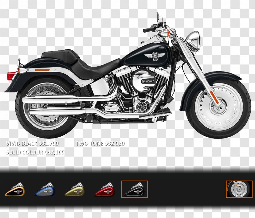 Harley-Davidson FLSTF Fat Boy Softail Custom Motorcycle - Harleydavidson Transparent PNG