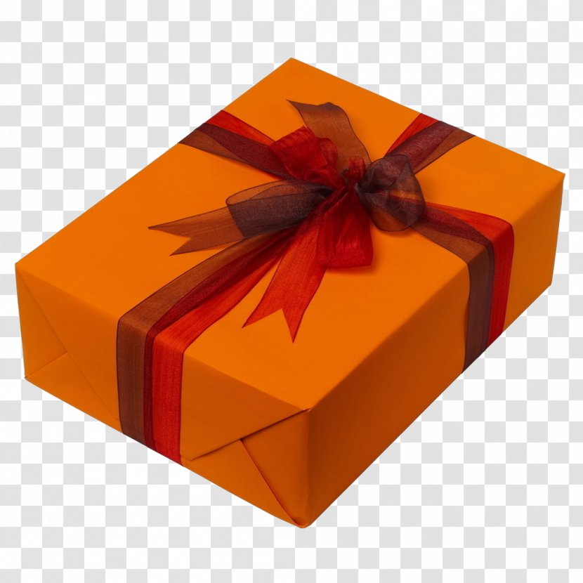 Gift Box Orange Packaging And Labeling - Shop Transparent PNG