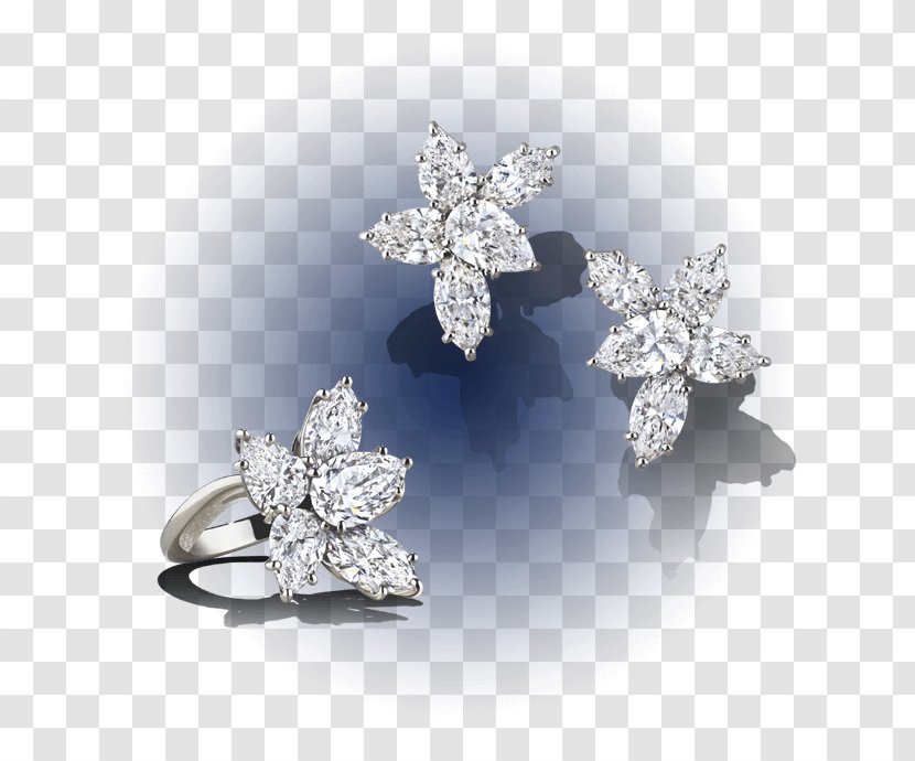 Earring Jewellery Harry Winston, Inc. Diamond Brooch Transparent PNG