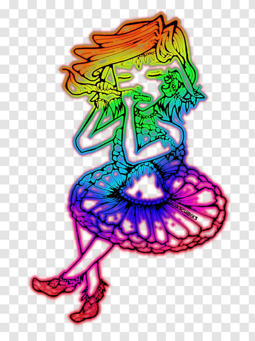 Illustration Clip Art Organism Supervillain Legendary Creature - Seven Color Rainbow Transparent PNG