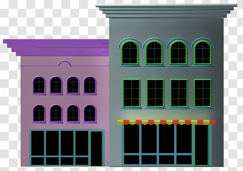 Building Cartoon House - Flower - Buildings Transparent PNG