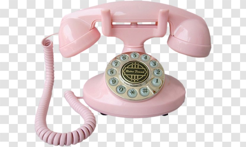 Rotary Dial Telephone Booth Home & Business Phones Princess - Retro Style Transparent PNG