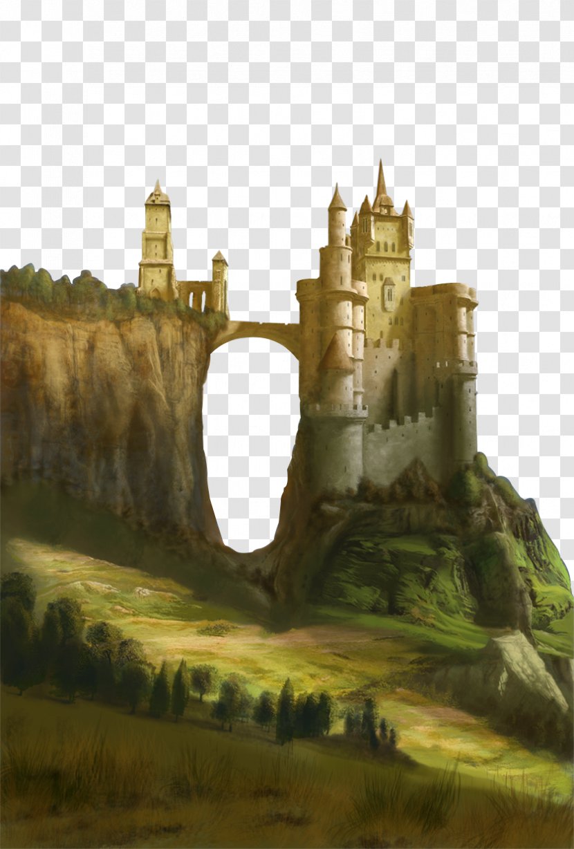 Castle Drawing Art - Arch - Cliff Transparent PNG