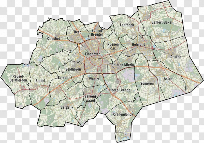 Veiligheidsregio Brabant-Zuidoost Amsterdam-Zuidoost Southern Netherlands Map - Brabantzuidoost Transparent PNG