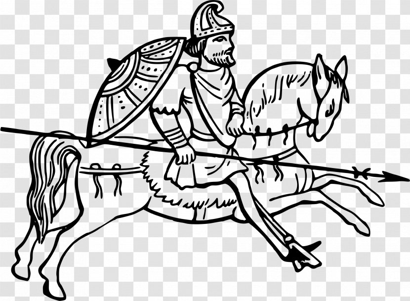 Anglo-Saxons England Drawing - Line Art - Headless Horseman Transparent PNG