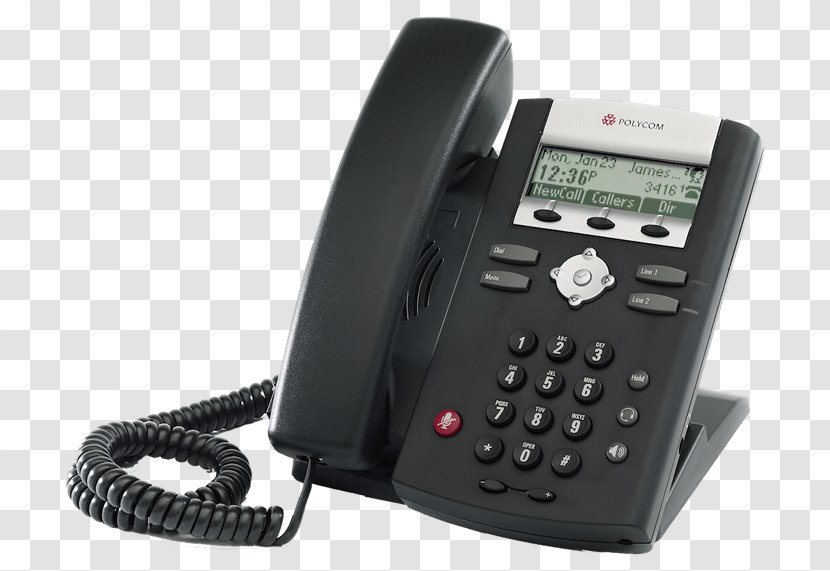 VoIP Phone Session Initiation Protocol Polycom SoundPoint IP 321 Telephone - Desk Transparent PNG