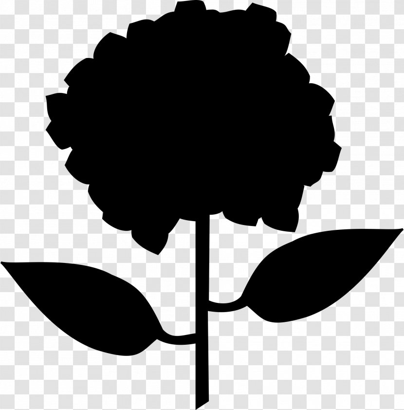 Clip Art Black & White - Tree - M Leaf Silhouette Plant Stem Transparent PNG