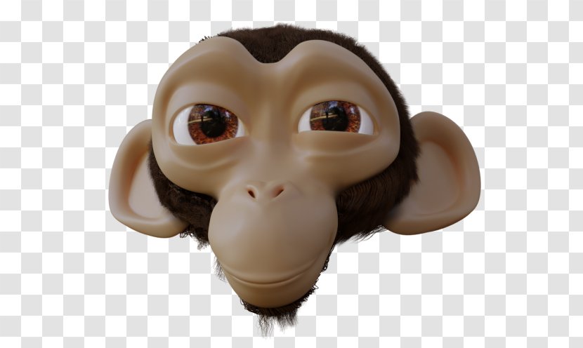 Chimpanzee Blender Monkey Facial Expression Snout - Art Transparent PNG