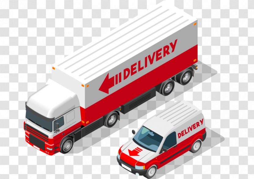 Express Truck Vector Car - Infographic - Product Transparent PNG