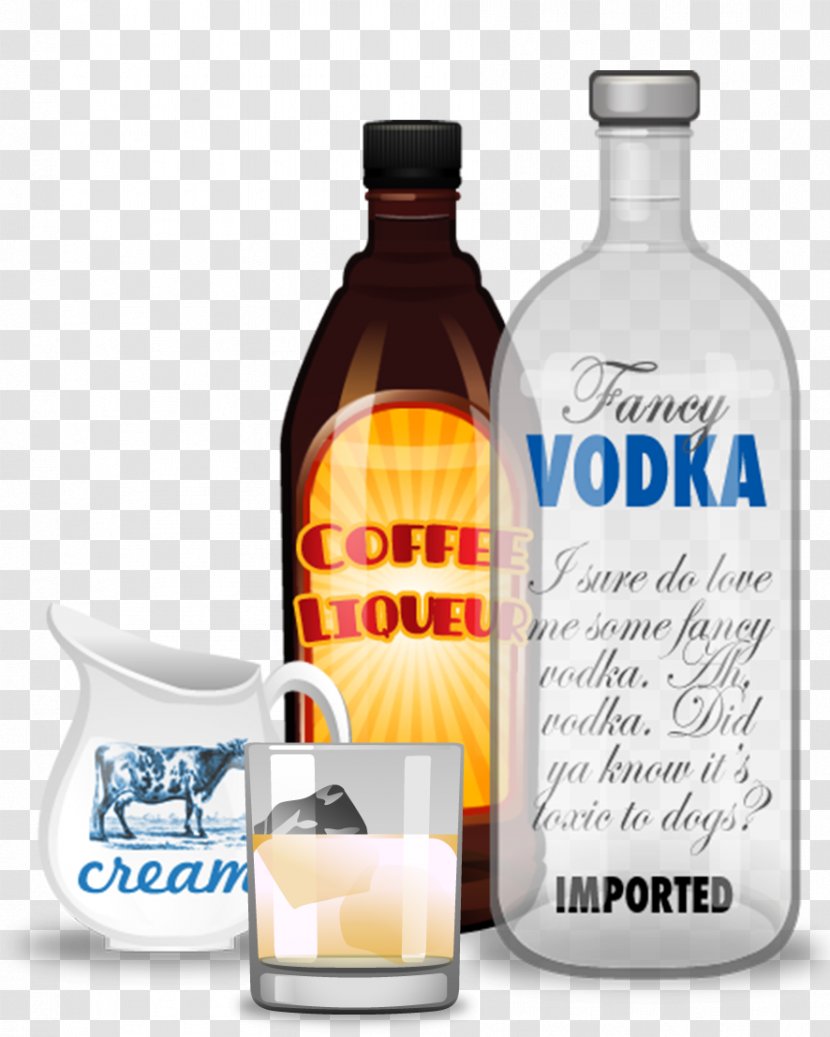 Liqueur Coffee White Russian Vodka Cocktail Transparent PNG