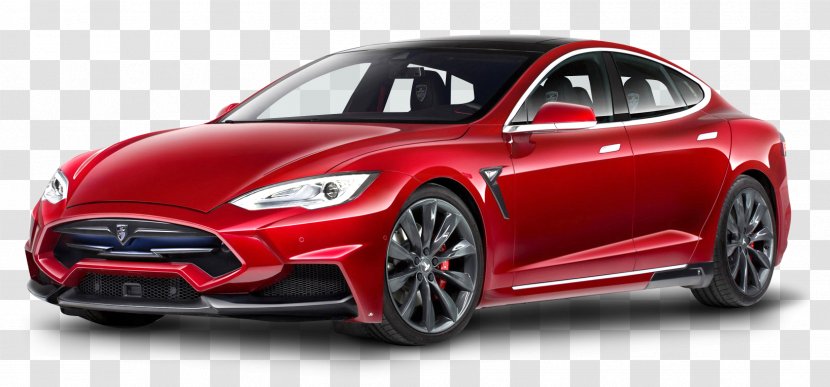 2016 Tesla Model S 2017 Motors Car - Luxury Vehicle - Red Transparent PNG
