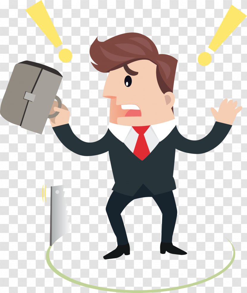 Cartoon Drawing Animation Clip Art - Businessperson - Business Frightened Characters Transparent PNG