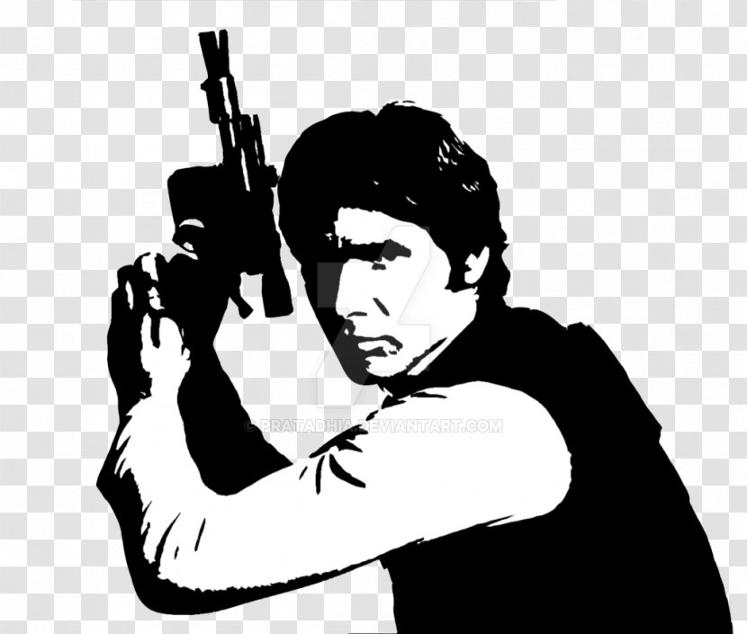 Han Solo Leia Organa Star Wars Stencil Anakin Skywalker - Drawing - Chuck Norris Transparent PNG