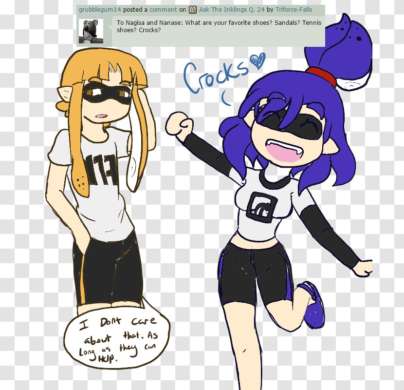 Splatoon Inklings Drawing Comics - Heart - Crocs Sandals Transparent PNG