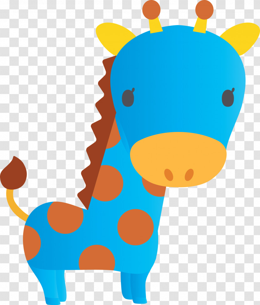 Giraffe Giraffidae Cartoon Animal Figure Transparent PNG