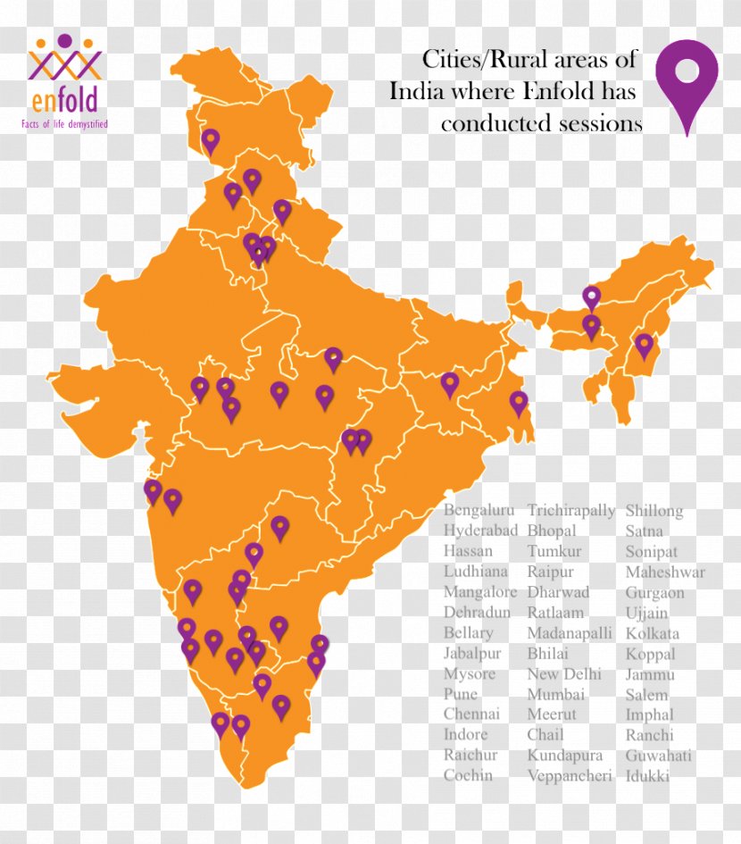 India Vector Map - Text - Strengthen Prevention Transparent PNG
