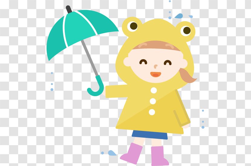 Raincoat Umbrella Clip Art - Boy - Rain Transparent PNG
