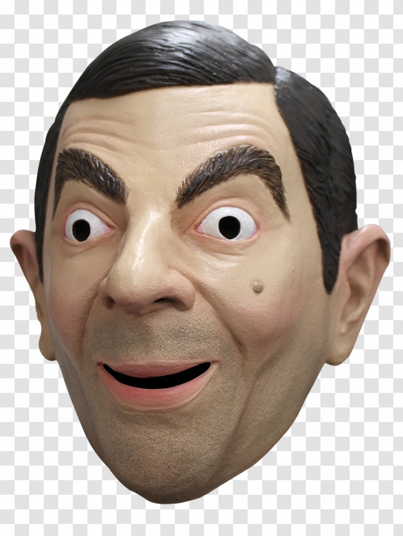 Rowan Atkinson Mr. Bean Latex Mask Costume - Jaw Transparent PNG