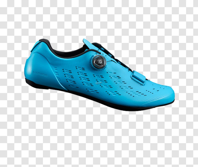 Cycling Shoe Shimano RP9 - Electric Blue Transparent PNG