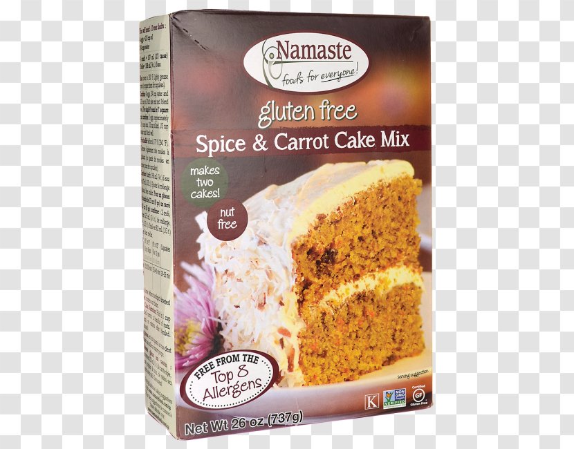 Carrot Cake Chocolate Baking Mix Food - Snack Transparent PNG