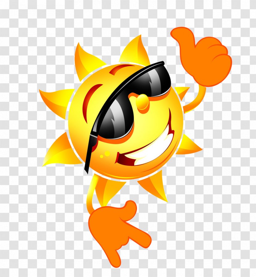 Sunglasses Cartoon - Eye - Sun With Transparent PNG