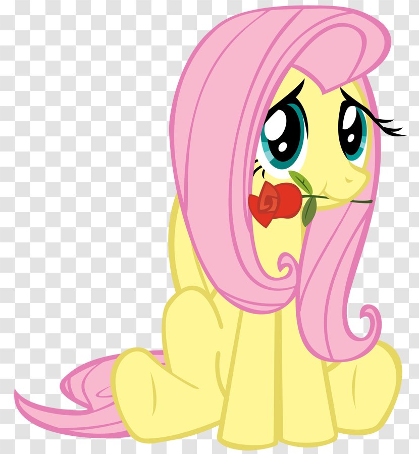 Fluttershy My Little Pony Horse Hasbro - Watercolor Transparent PNG