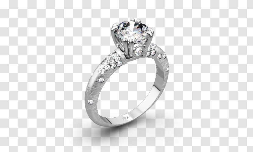 Engagement Ring Wedding Jewellery - Pave Diamond Settings Transparent PNG